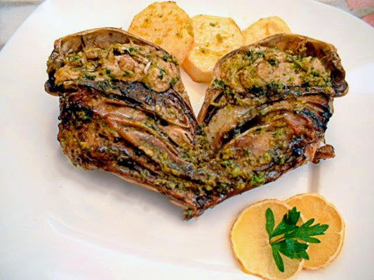 Cabeza de cabrito asada