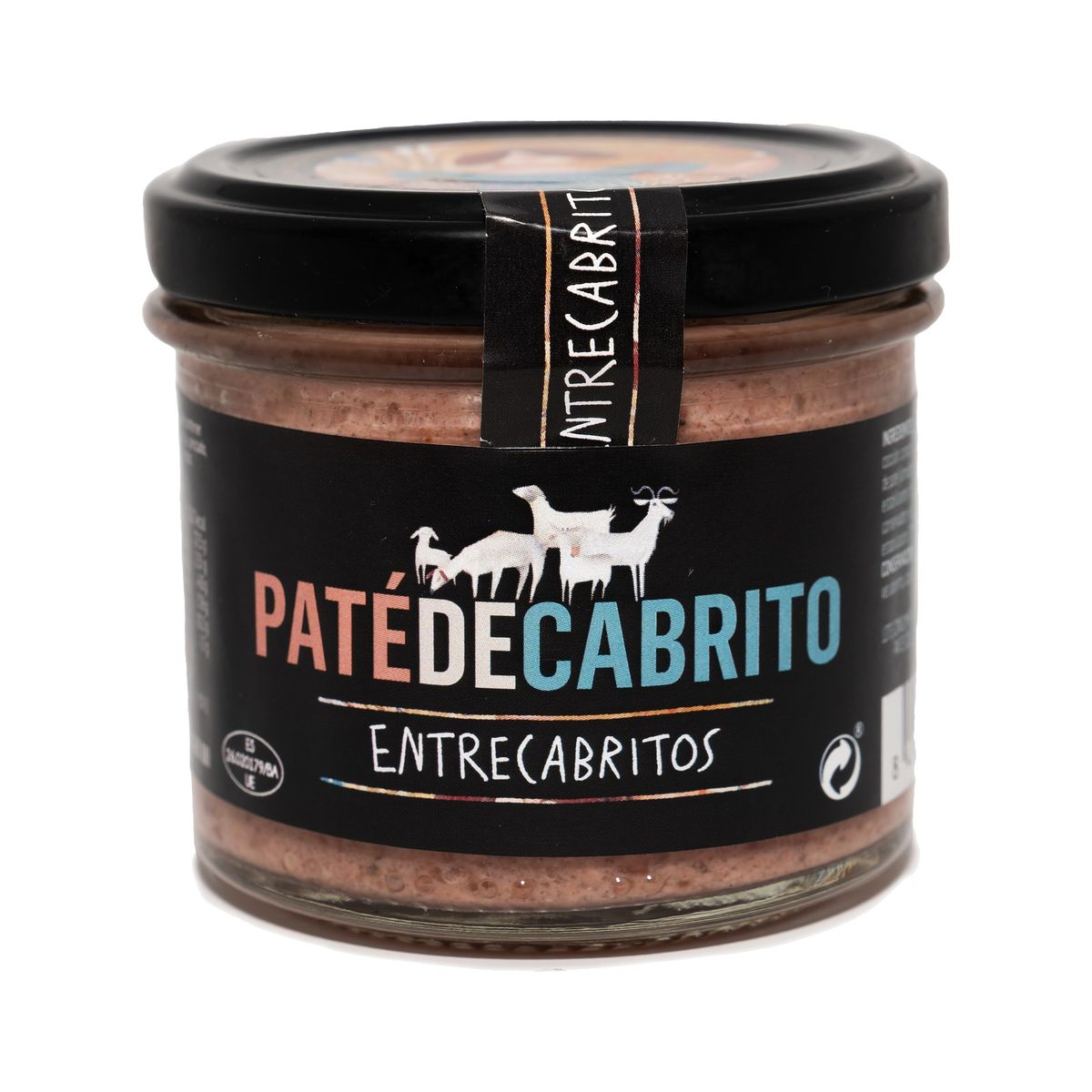 Paté de cabrito ecológico ENTRECABRITOS en tarro de cristal